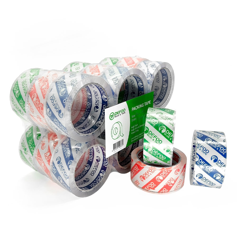 Bopp low noise crystal clear packing tape with logo printed self